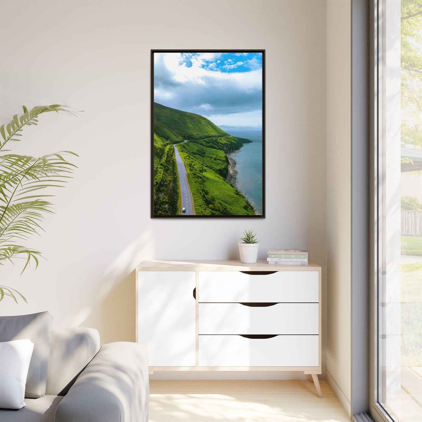 Ring of Kerry Drive Matte Canvas, Framed (Multi-color)