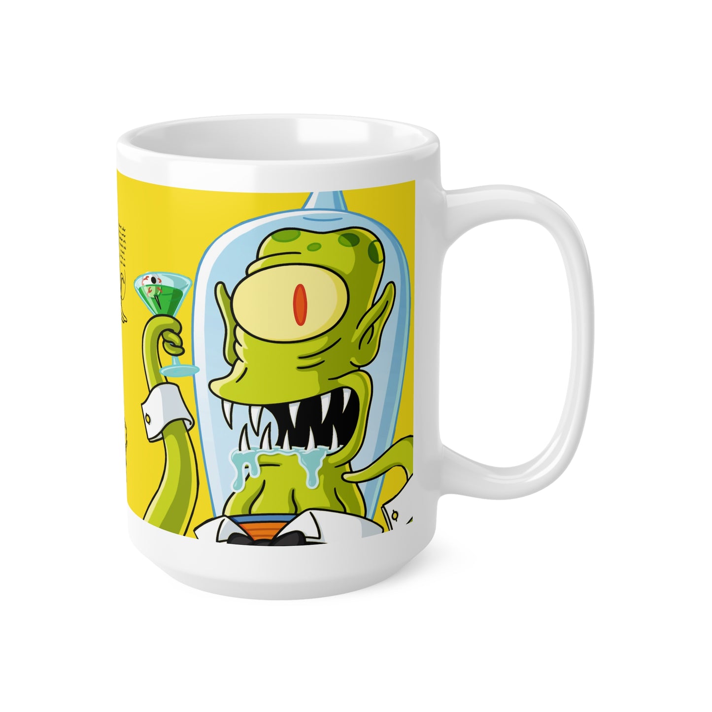 Whimsical Cartoon Ceramic Coffee Mug - Fun Kitchen Decor (11oz & 15oz)