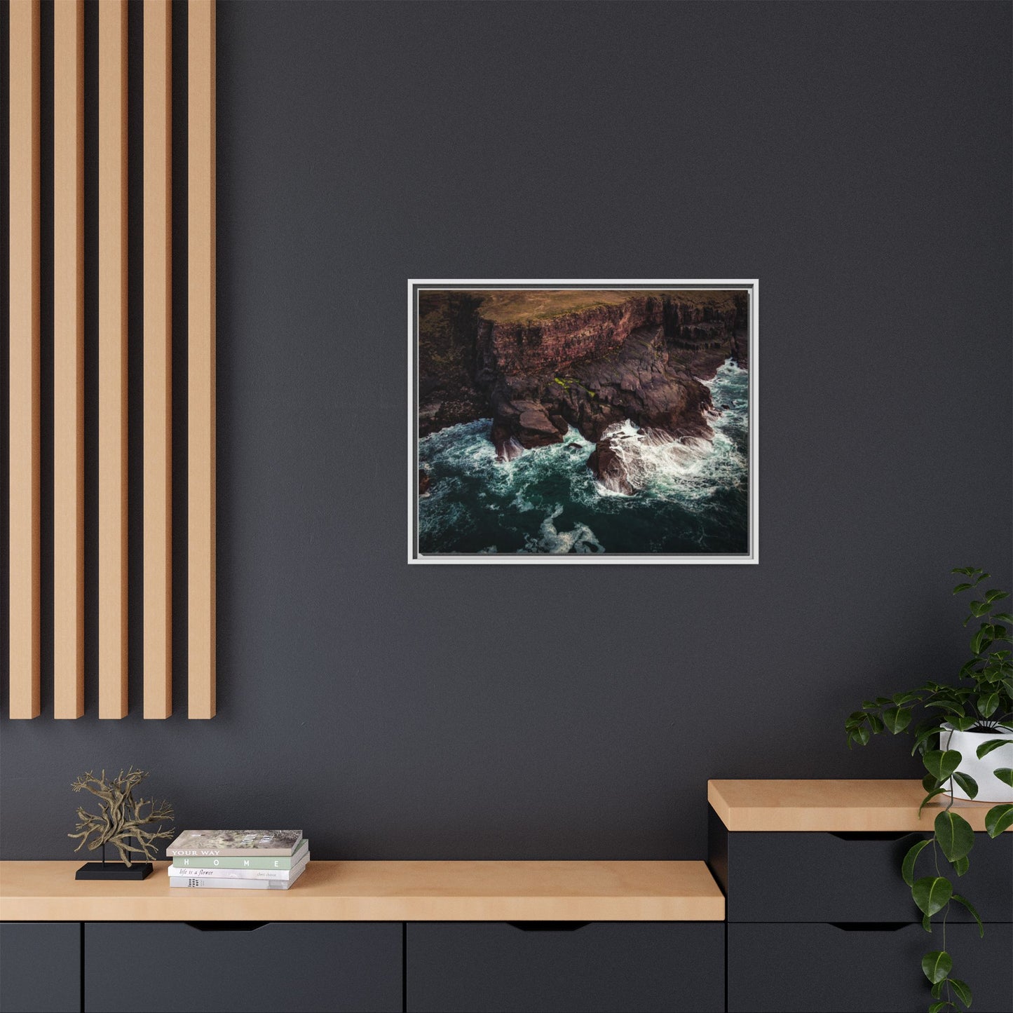 Kerry Head Matte Canvas, Framed (Multi-color)