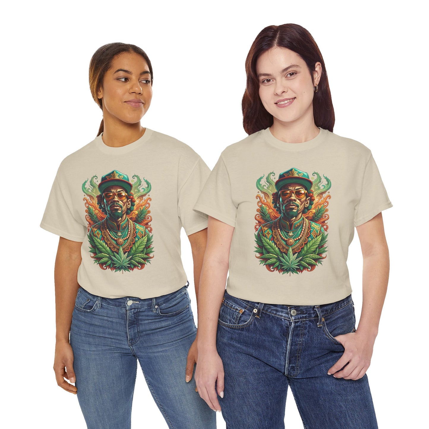 Reggae Lion Tee — Rasta Portrait Graphic T-Shirt