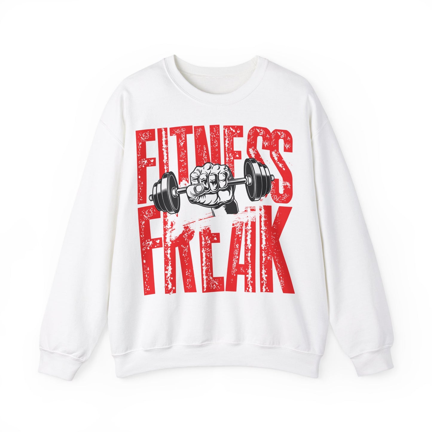 Fitness Freak Unisex Heavy Blend™ Crewneck Sweatshirt - Bold Gym Style for Fitness Enthusiasts