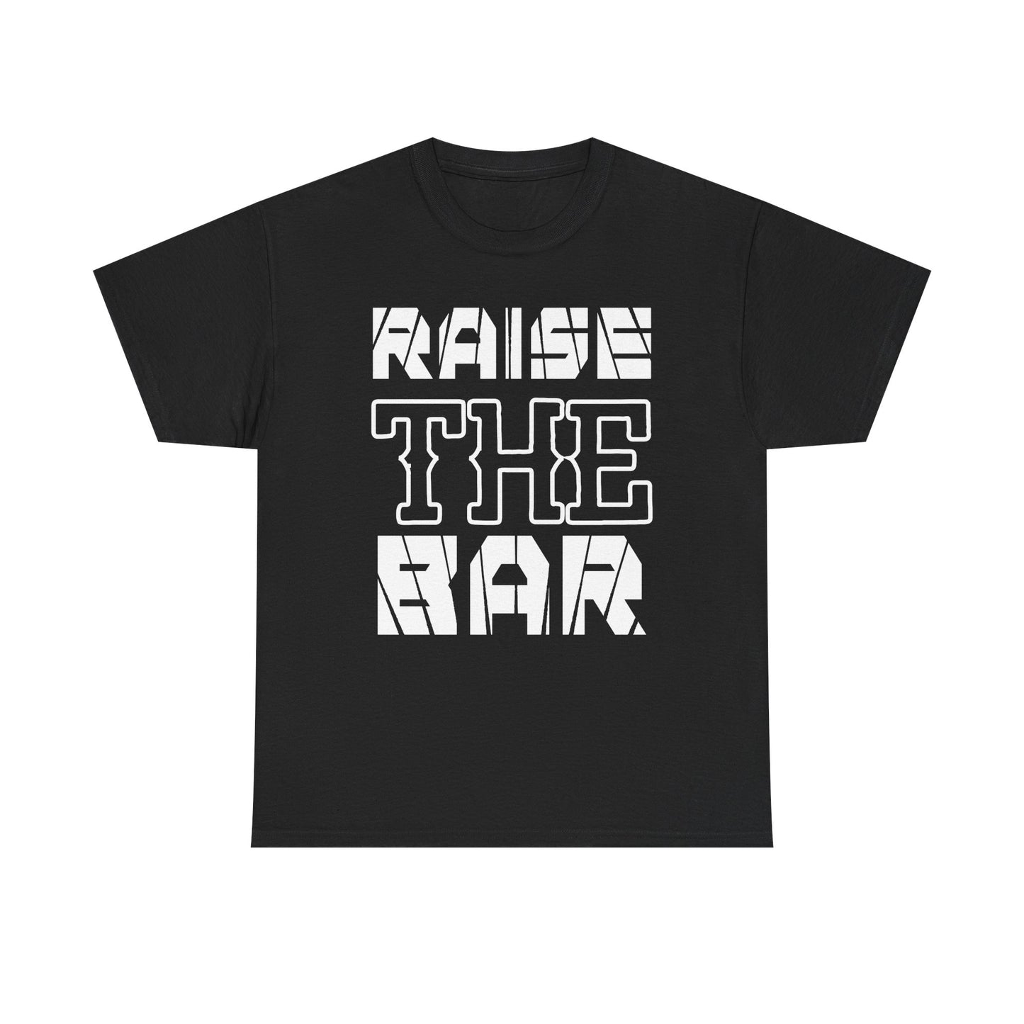 Motivational Unisex Heavy Cotton Tee - "Raise The Bar"