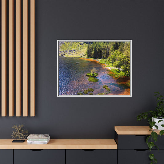 Gleanteenassig Forest Matte Canvas, Framed (Multi-color)
