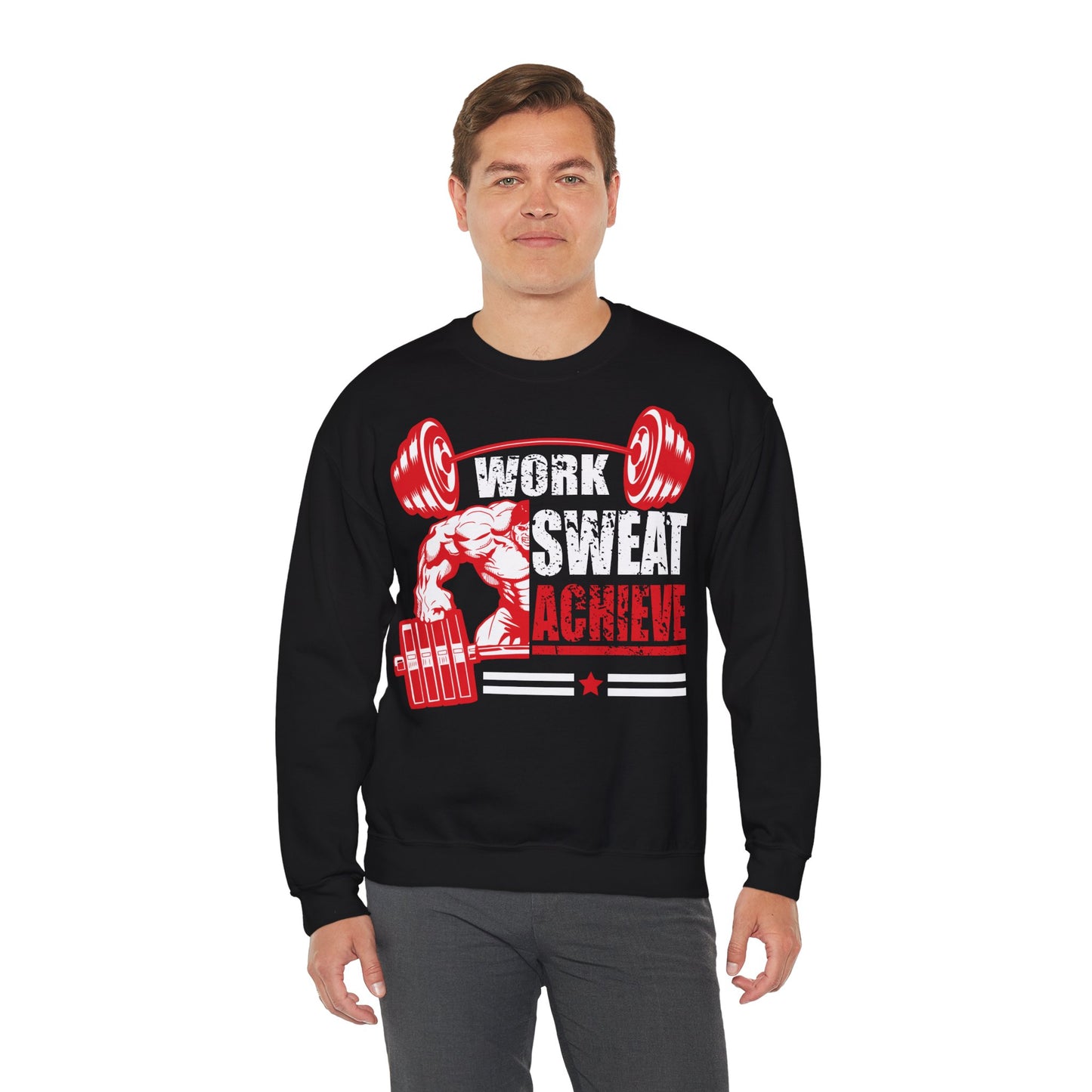Work Sweat Achieve Unisex Heavy Blend™ Crewneck Sweatshirt