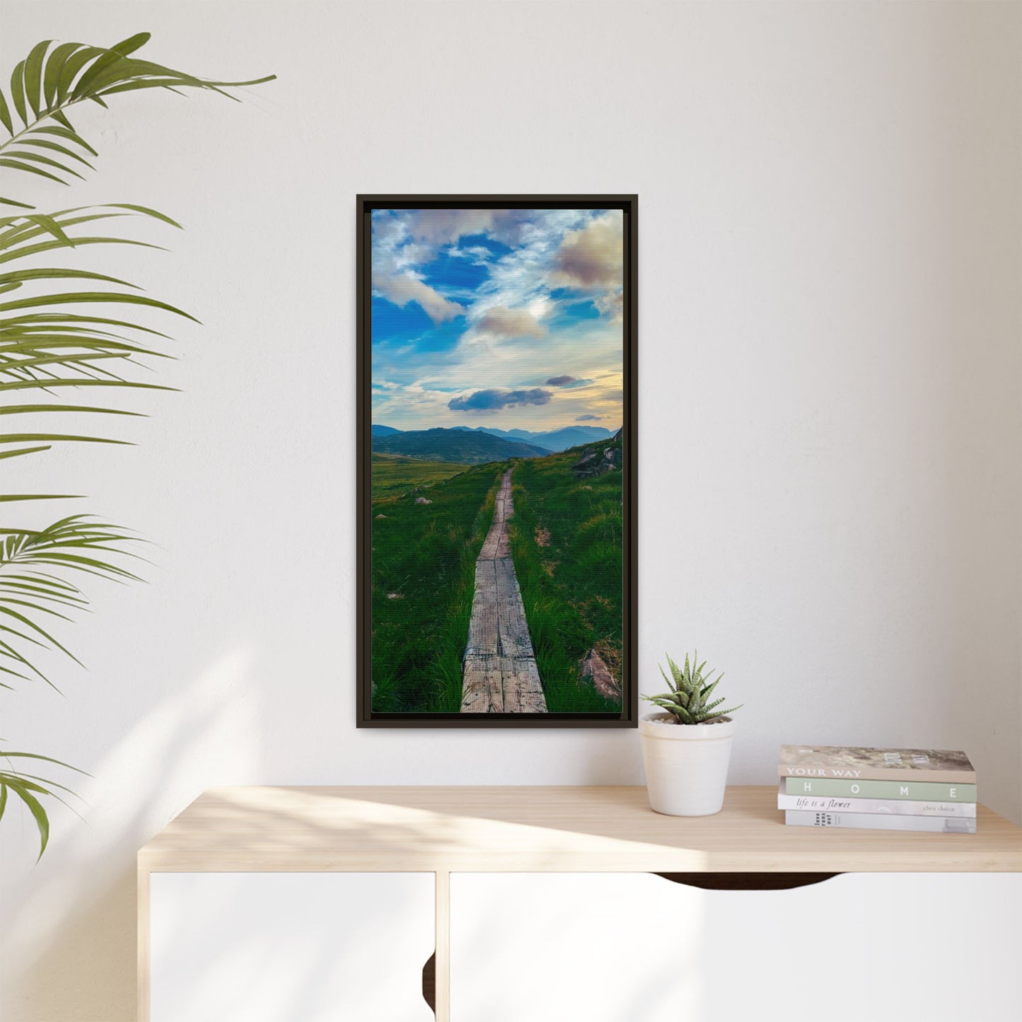 Torc Mountain Trail Matte Canvas, Framed (Multi-color)