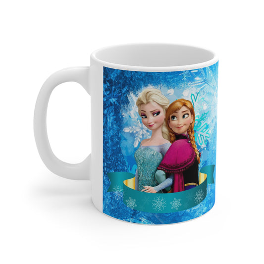 Frozen-Themed Ceramic Coffee Cup Set | 11oz & 15oz | Perfect for Fans