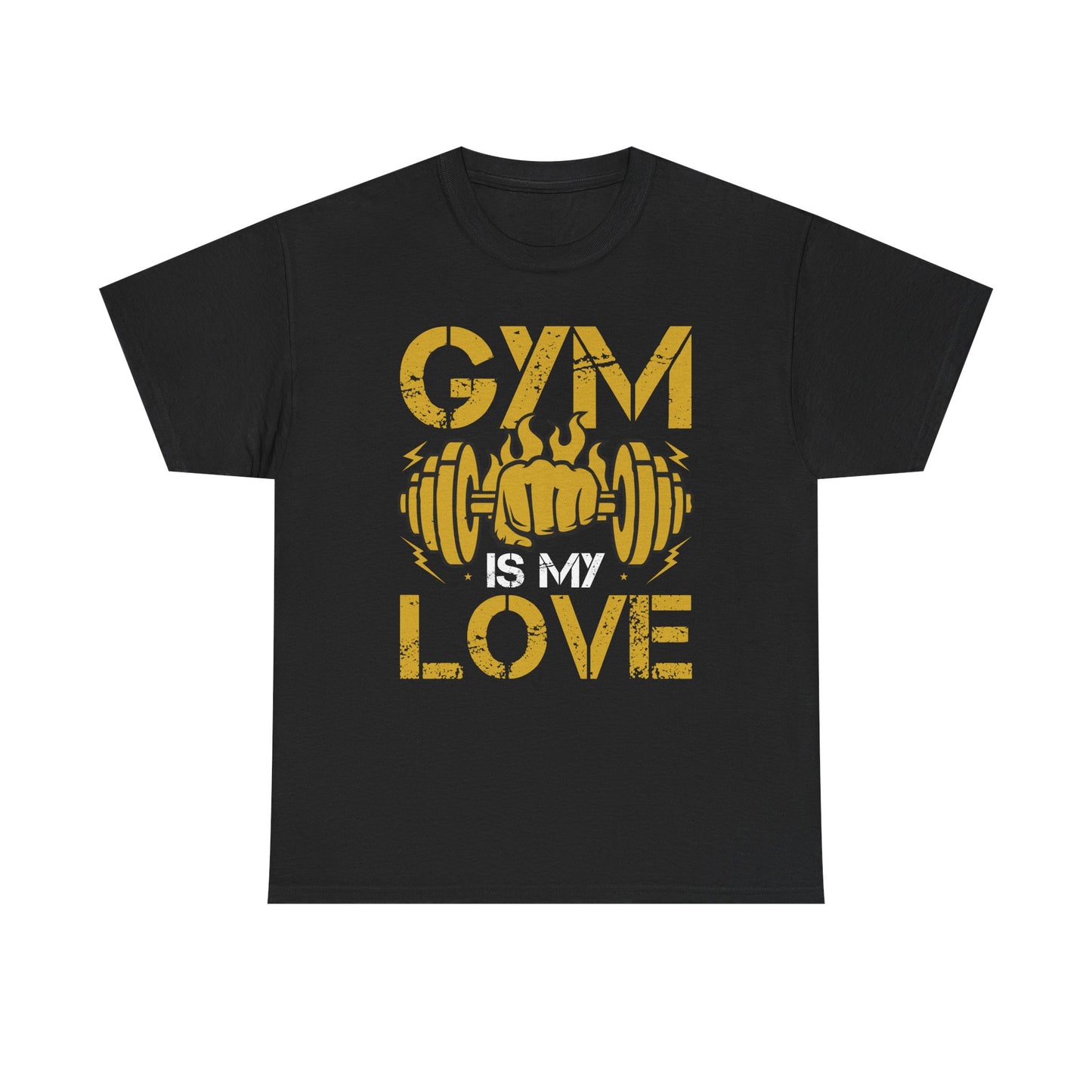 Gym Love Unisex Heavy Cotton Tee - Fitness Apparel for Workout Enthusiasts