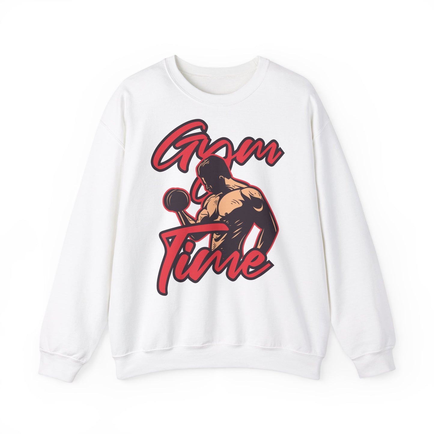 Time For Train Unisex Heavy Blend™ Crewneck Sweatshirt Fitness Apparel