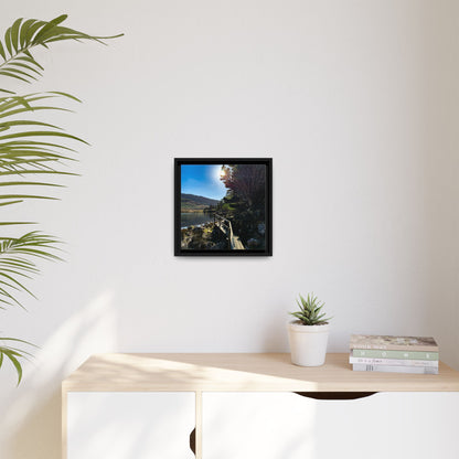 Glanteenassig Trail Matte Canvas, Framed (Multi-color)