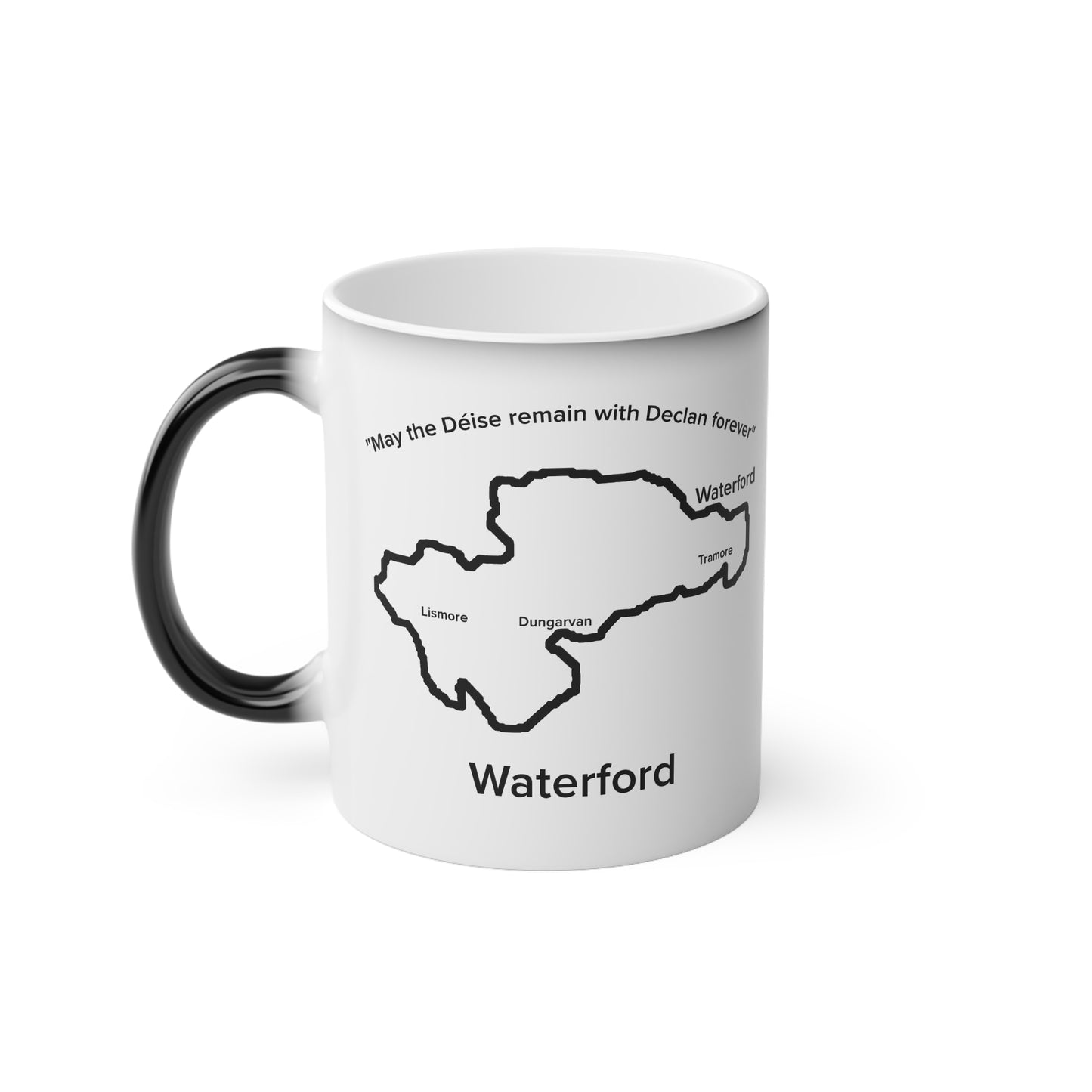 Waterford Magic Mug: Color - Changing Coffee Cup with Artistic Map Design