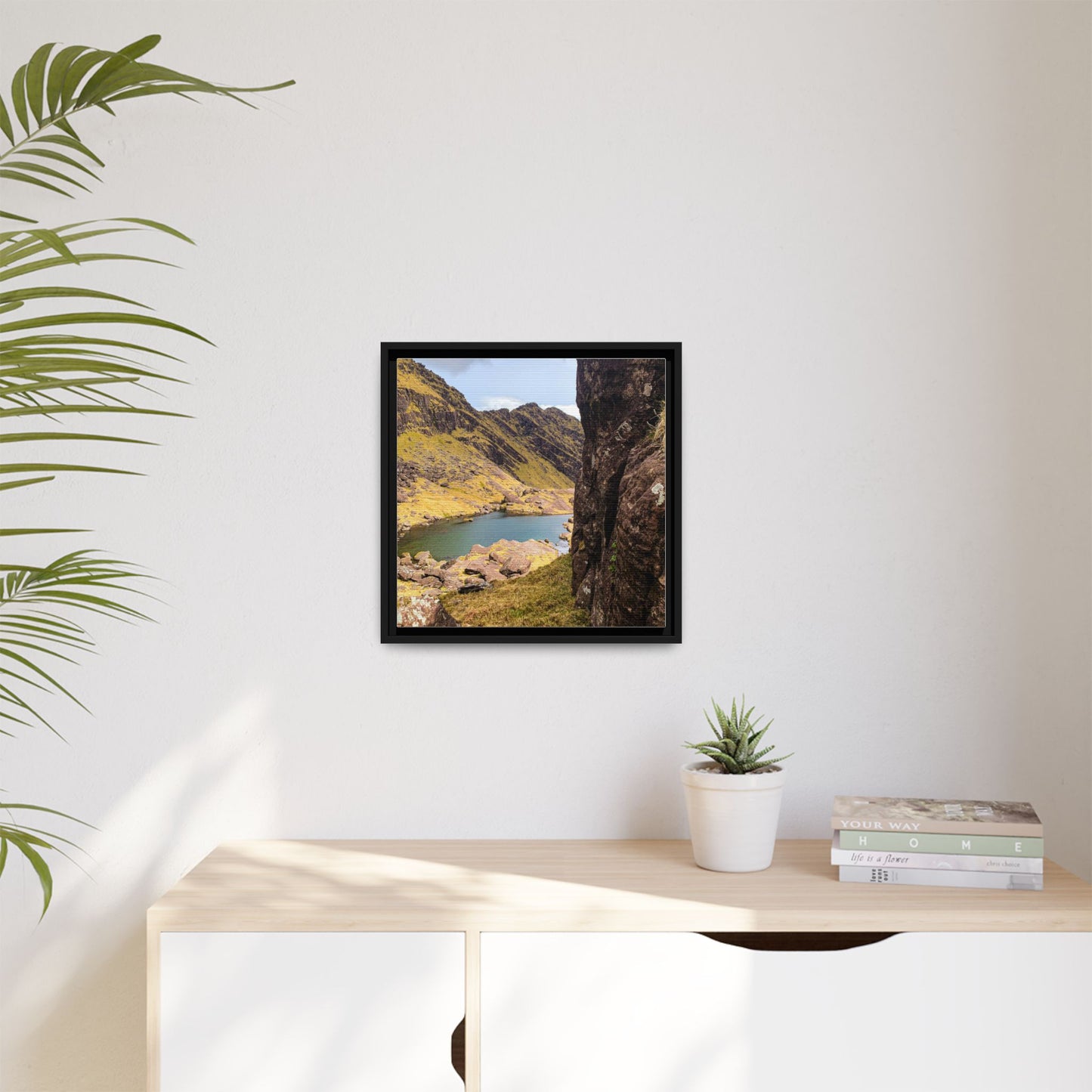 Mount Brandon Valley Matte Canvas, Framed (Multi-color)