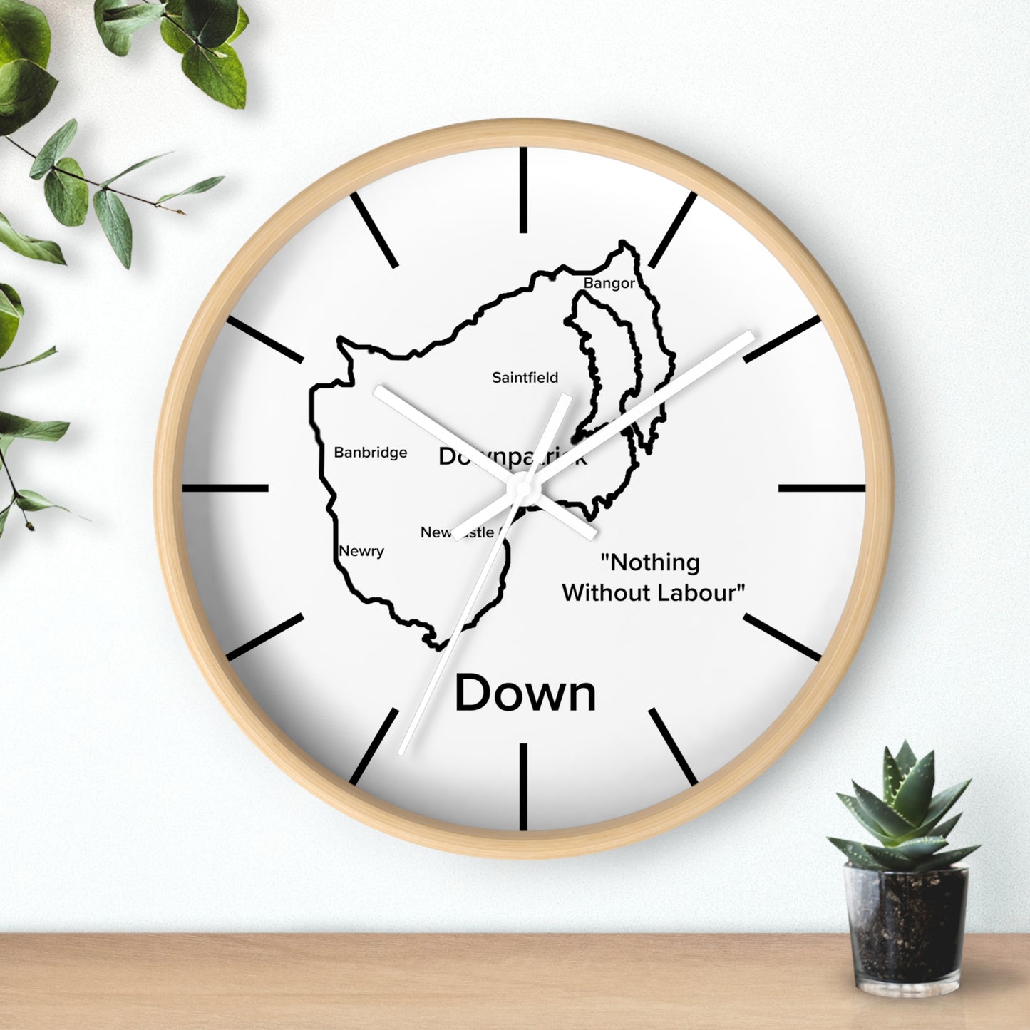 Down County Wall Clock