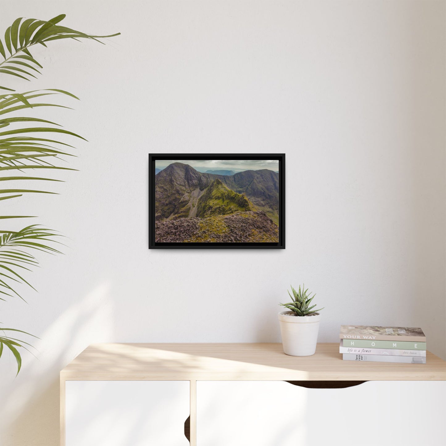 Halfway to Carrauntoohil Matte Canvas, Framed (Multi-color)
