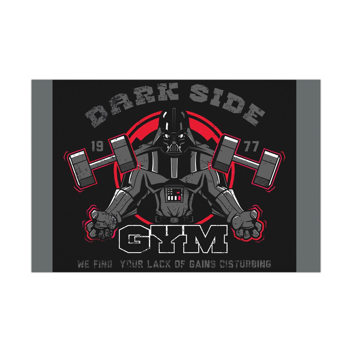 Gym Motivation Matte Poster - Dark Side Fitness Art