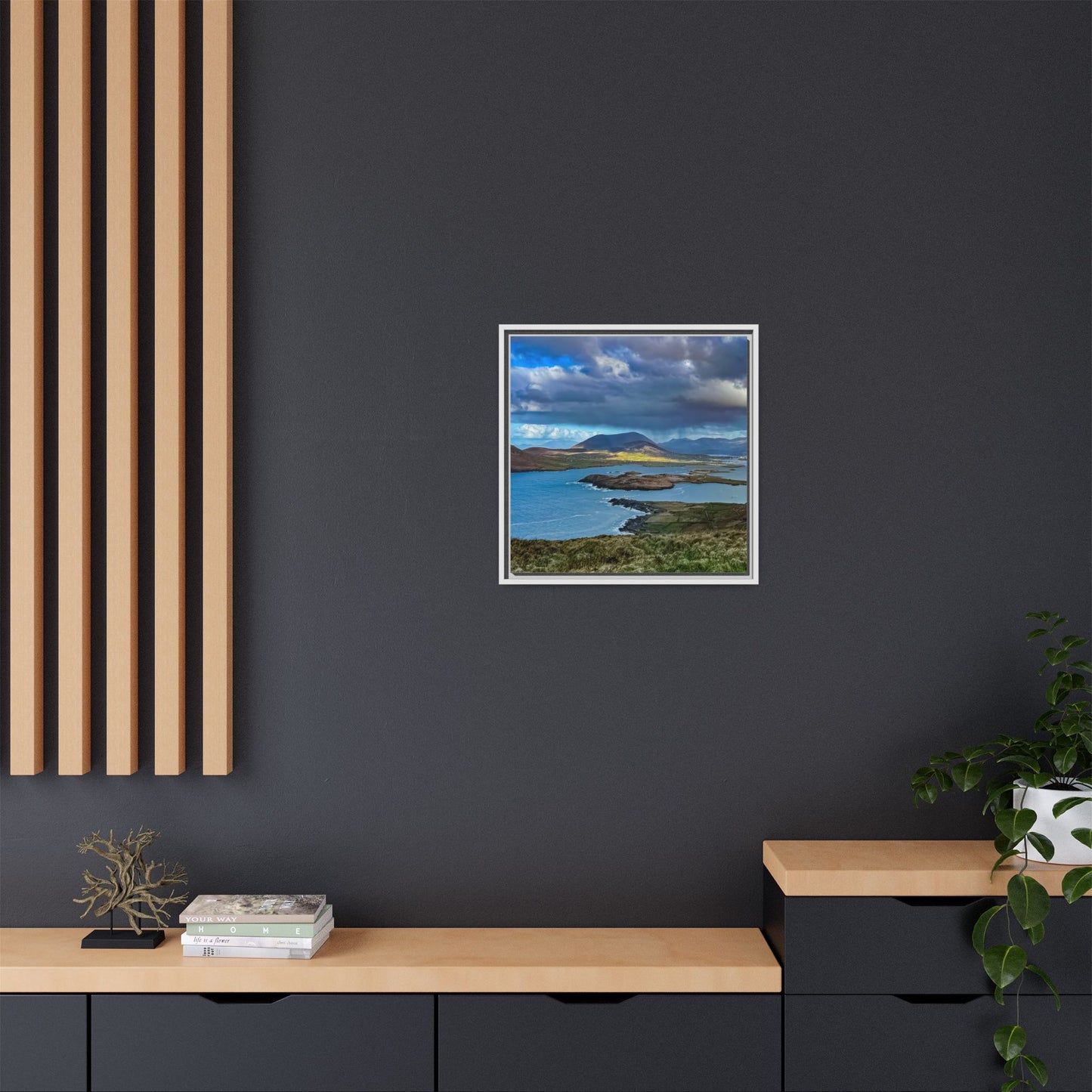 Unknown Mountain Matte Canvas, Framed (Multi-color)