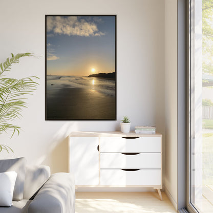 Sunset Matte Canvas, Framed (Multi-color)