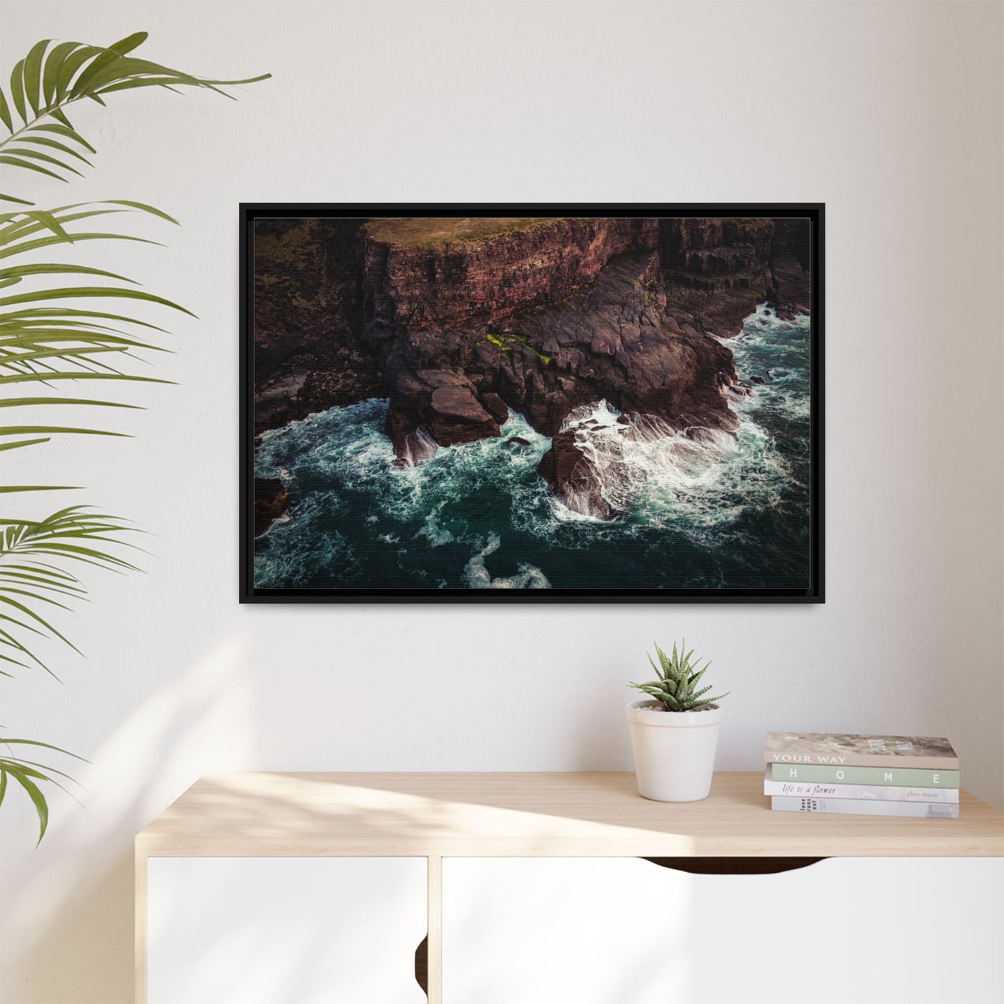 Kerry Head Matte Canvas, Framed (Multi-color)