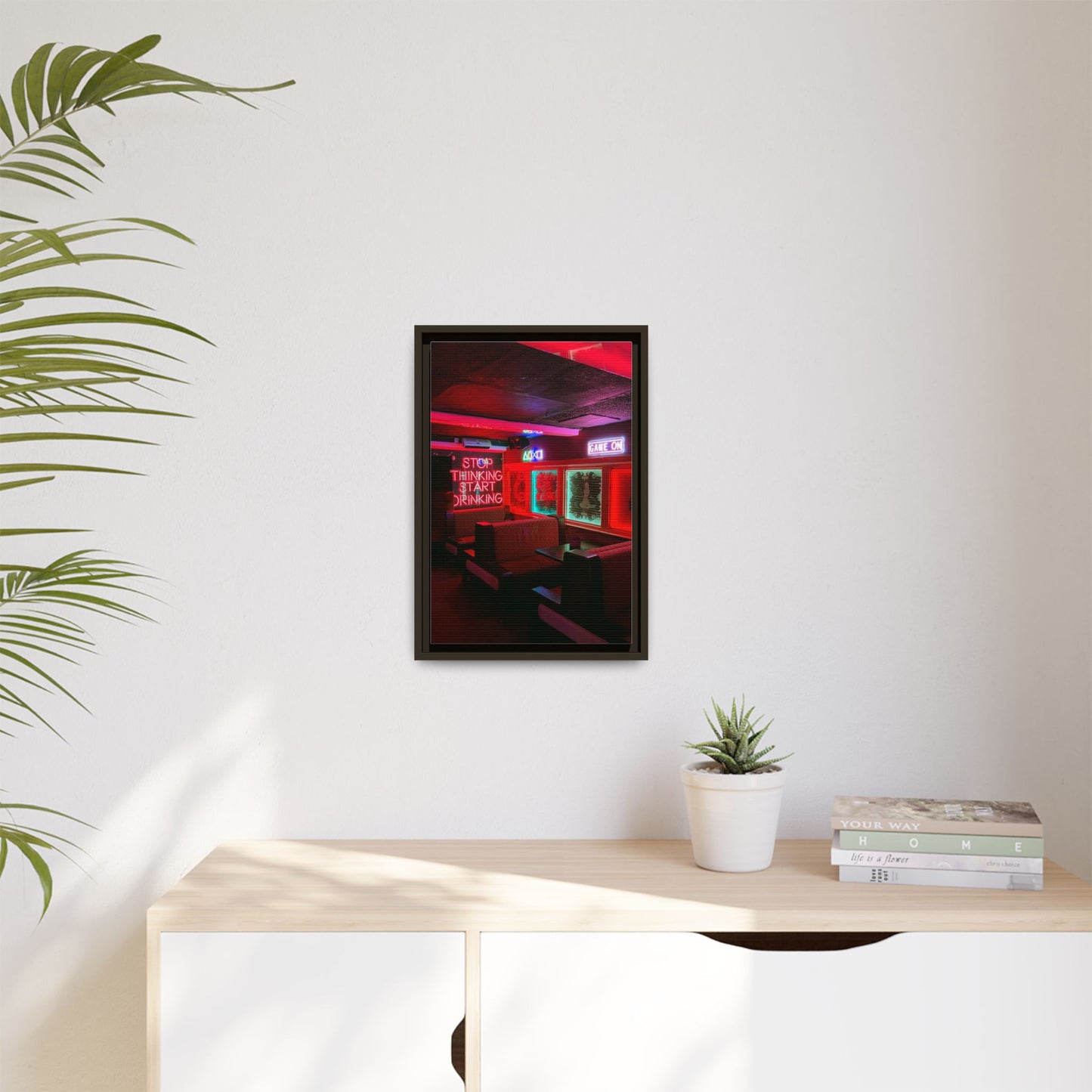 The Mermaids Night Club Matte Canvas, Framed (Multi-color)