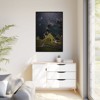 Dunquin Pier Matte Canvas, Framed (Multi-color)