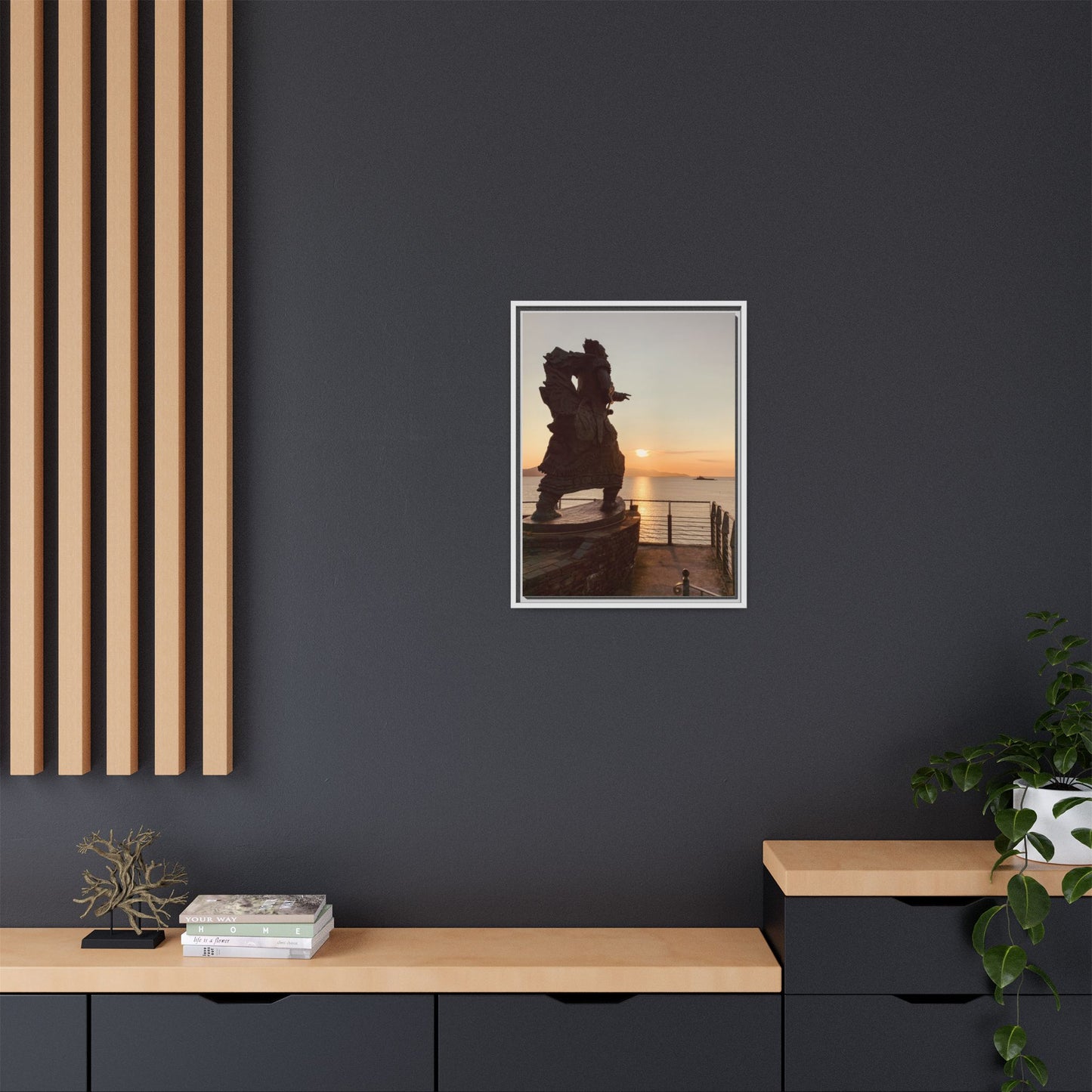 Fenit Matte Canvas, Framed (Multi-color)