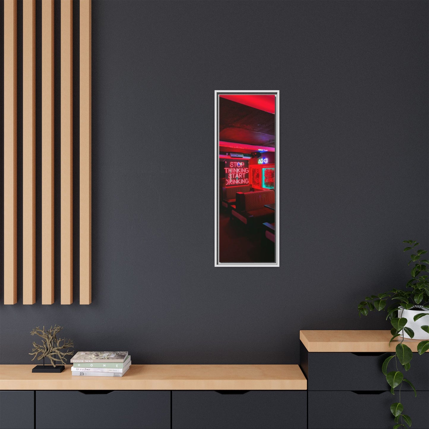 The Mermaids Night Club Matte Canvas, Framed (Multi-color)