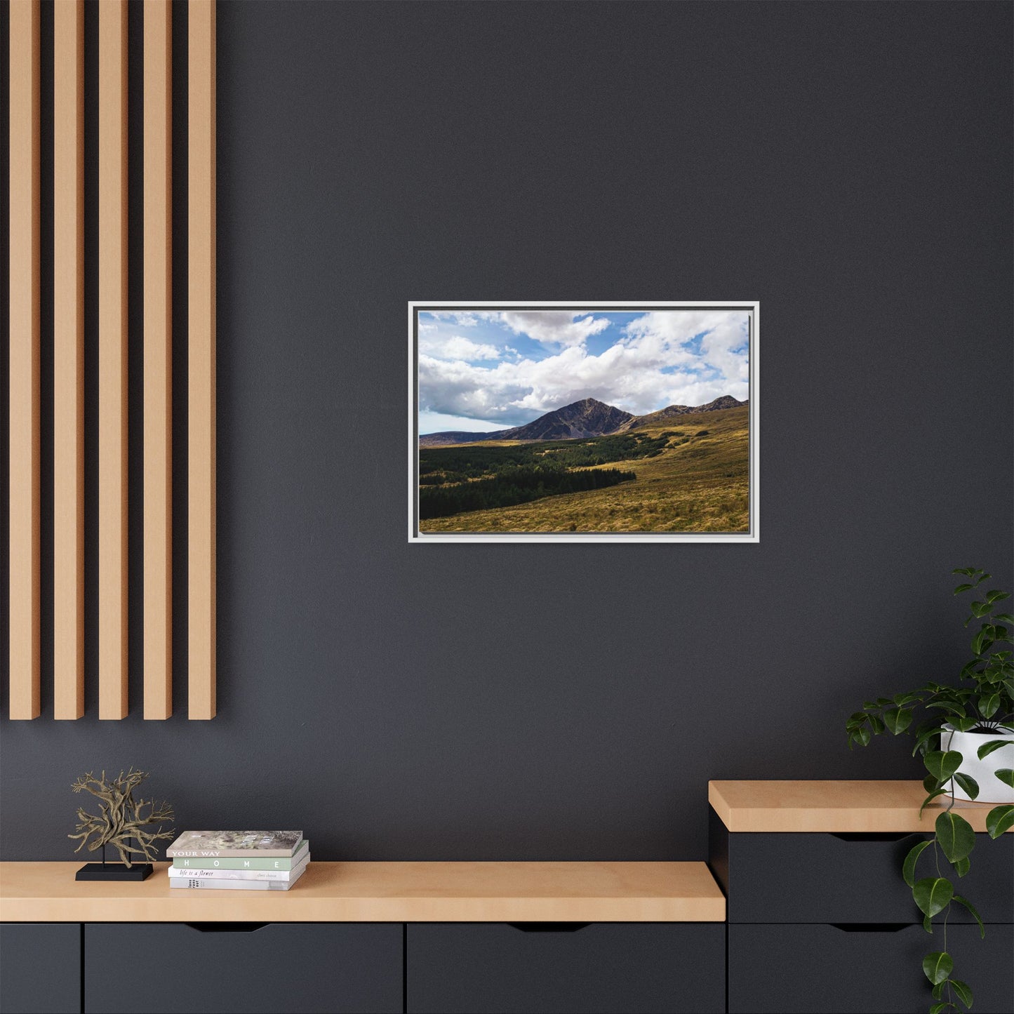 Mount Brandon Matte Canvas, Framed (Multi-color)