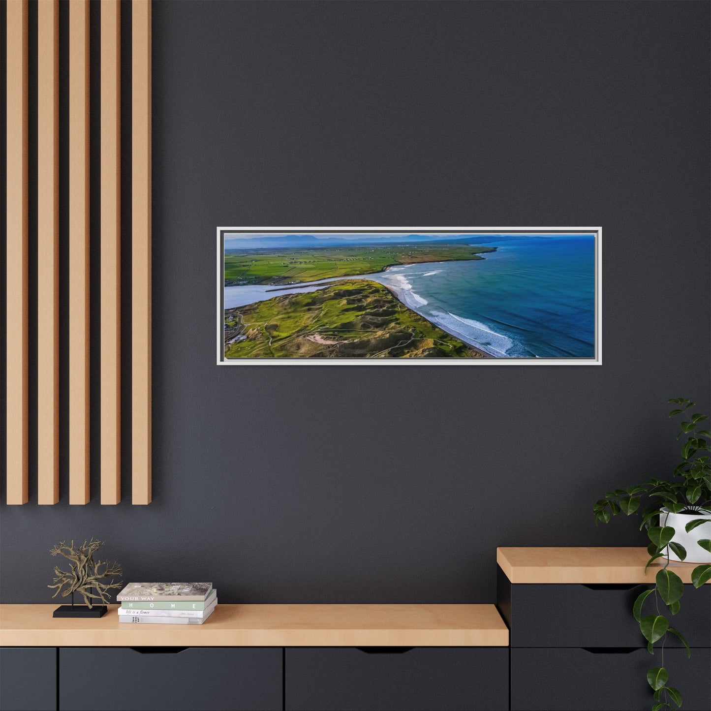 Kerry Landscape Matte Canvas, Framed (Multi-color)