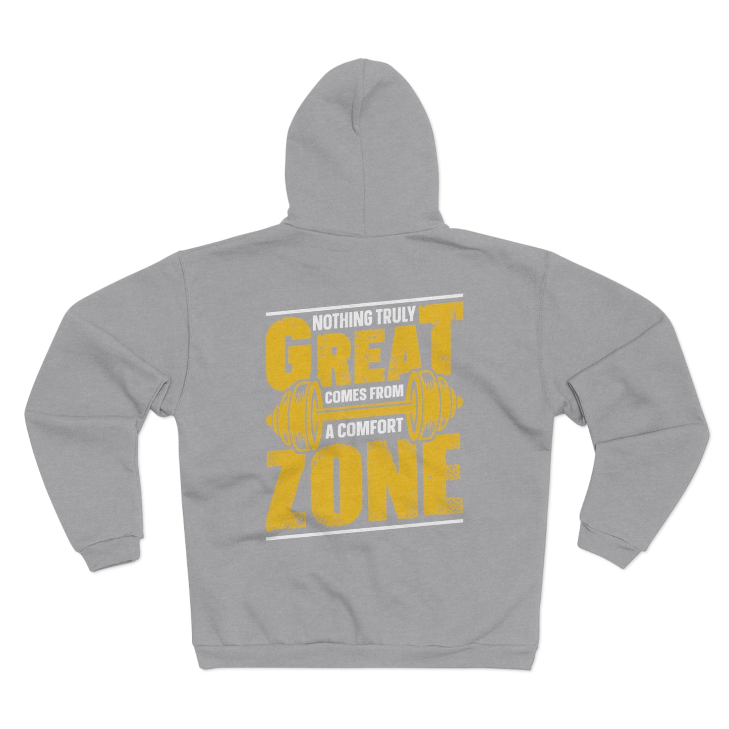Great Zone Motivational Unisex Hooded Zip Sweatshirt