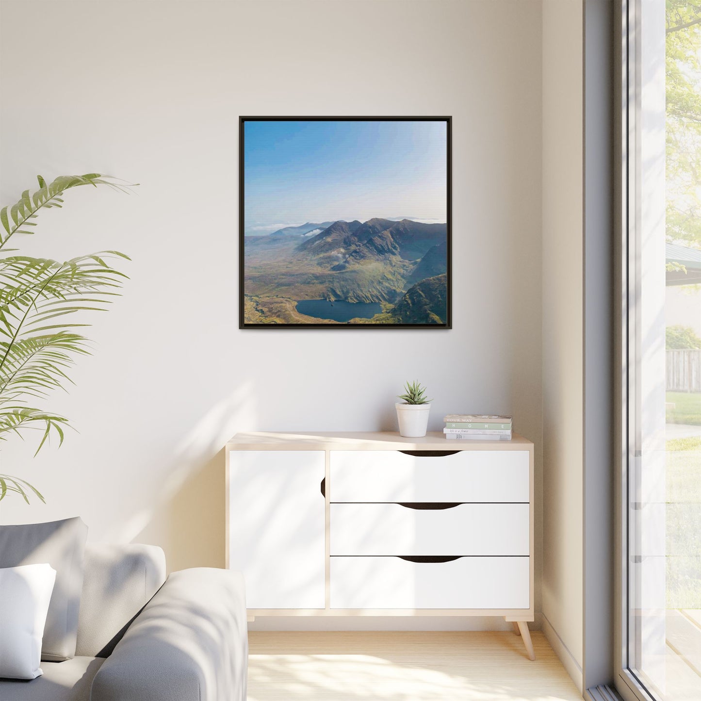 MacGillycuddy's Reeks Matte Canvas, Framed (Multi-color)