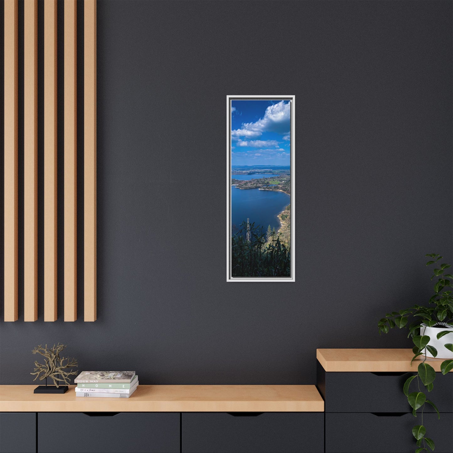 Kuckross Lake Matte Canvas, Framed (Multi-color)