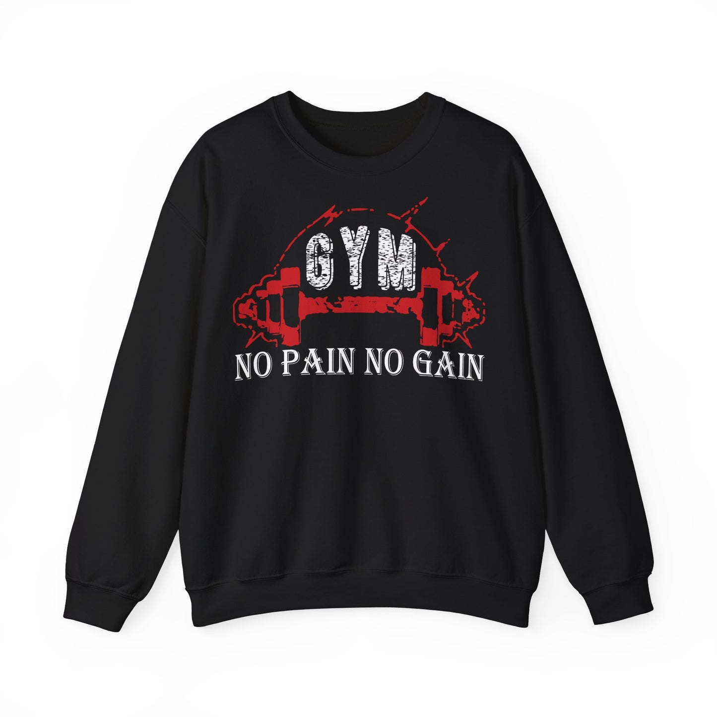 Gym Motivation Sweatshirt - No Pain No Gain Unisex Heavy Blend™ Crewneck