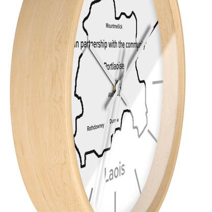 Laois County Map Wall Clock — Minimalist Irish County Clock