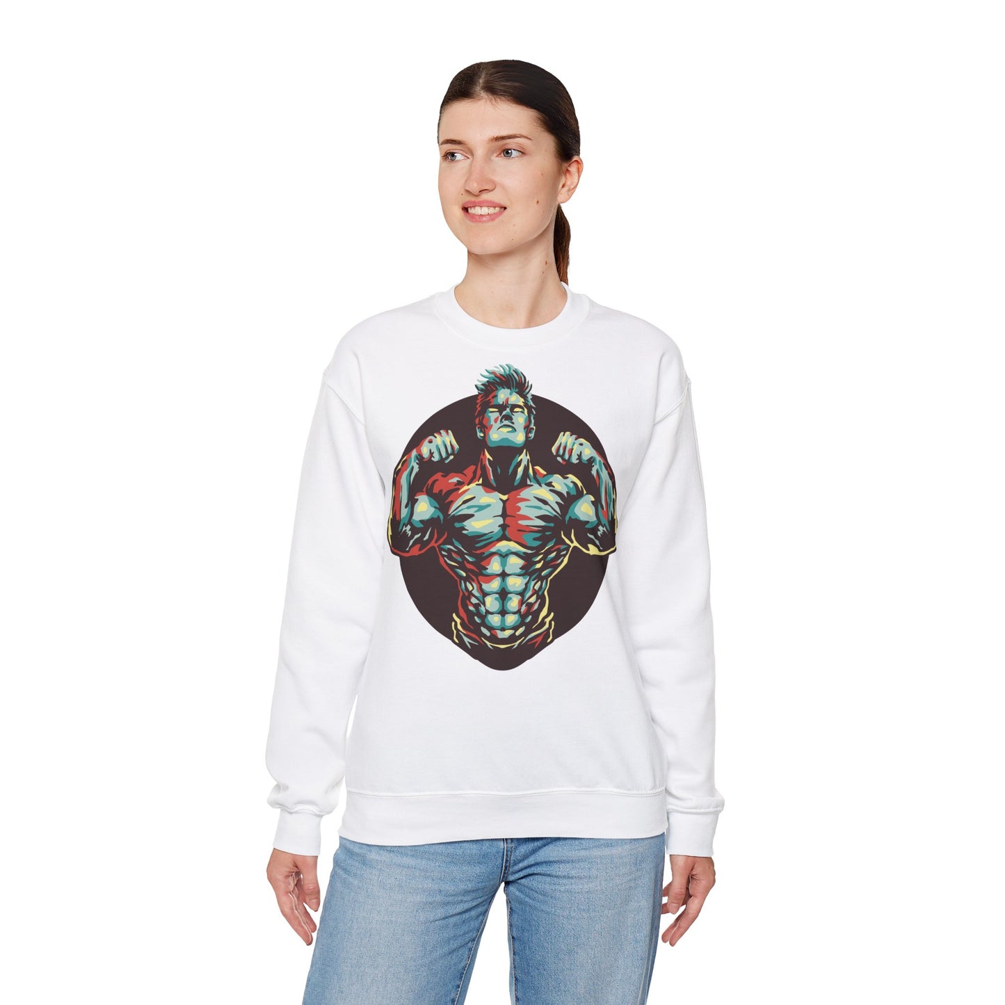 Muscle Power Unisex Heavy Blend™ Crewneck Sweatshirt - Strength & Fitness Apparel