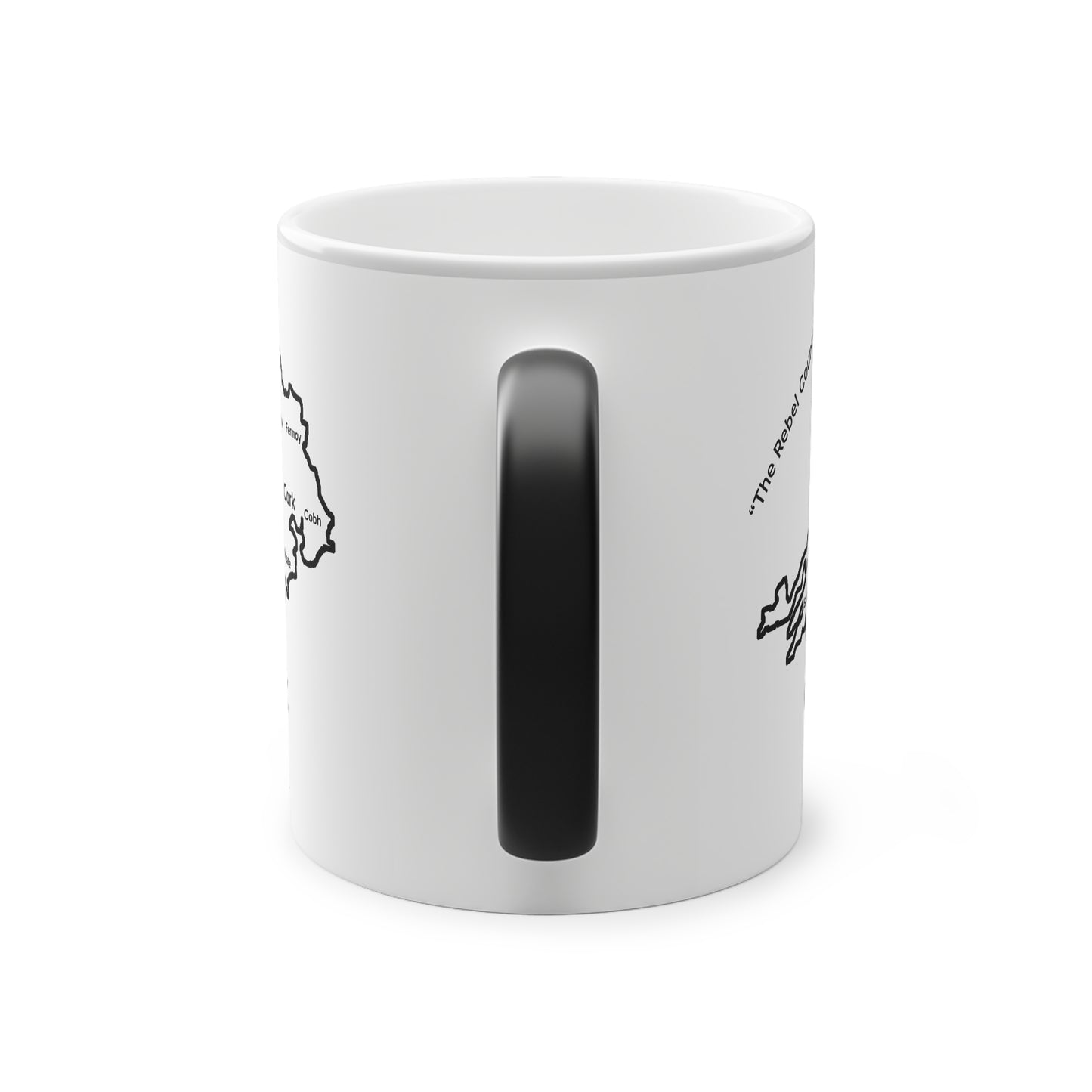 Cork Magic Mug: Color - Changing Coffee Cup with Artistic Map Design