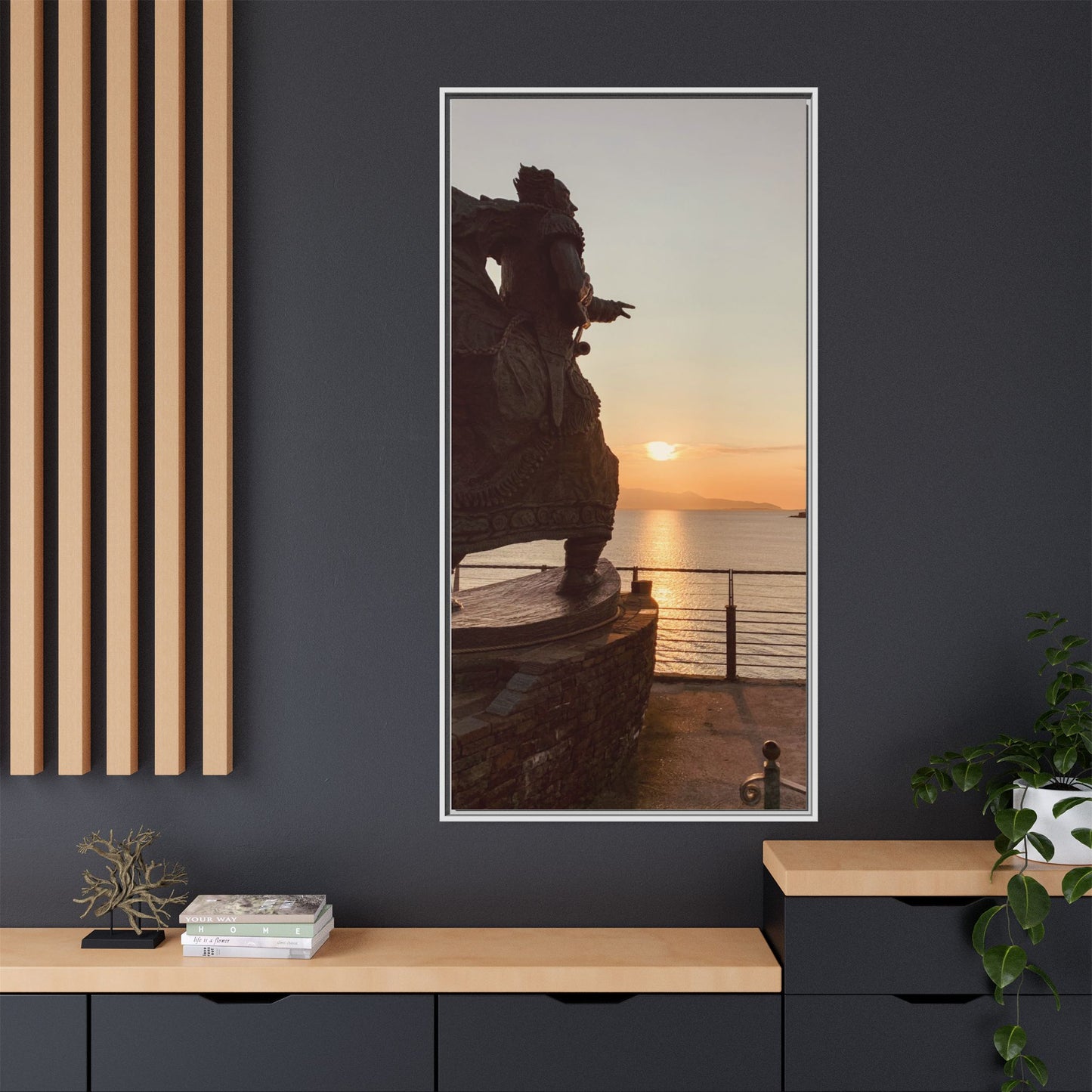 Fenit Matte Canvas, Framed (Multi-color)