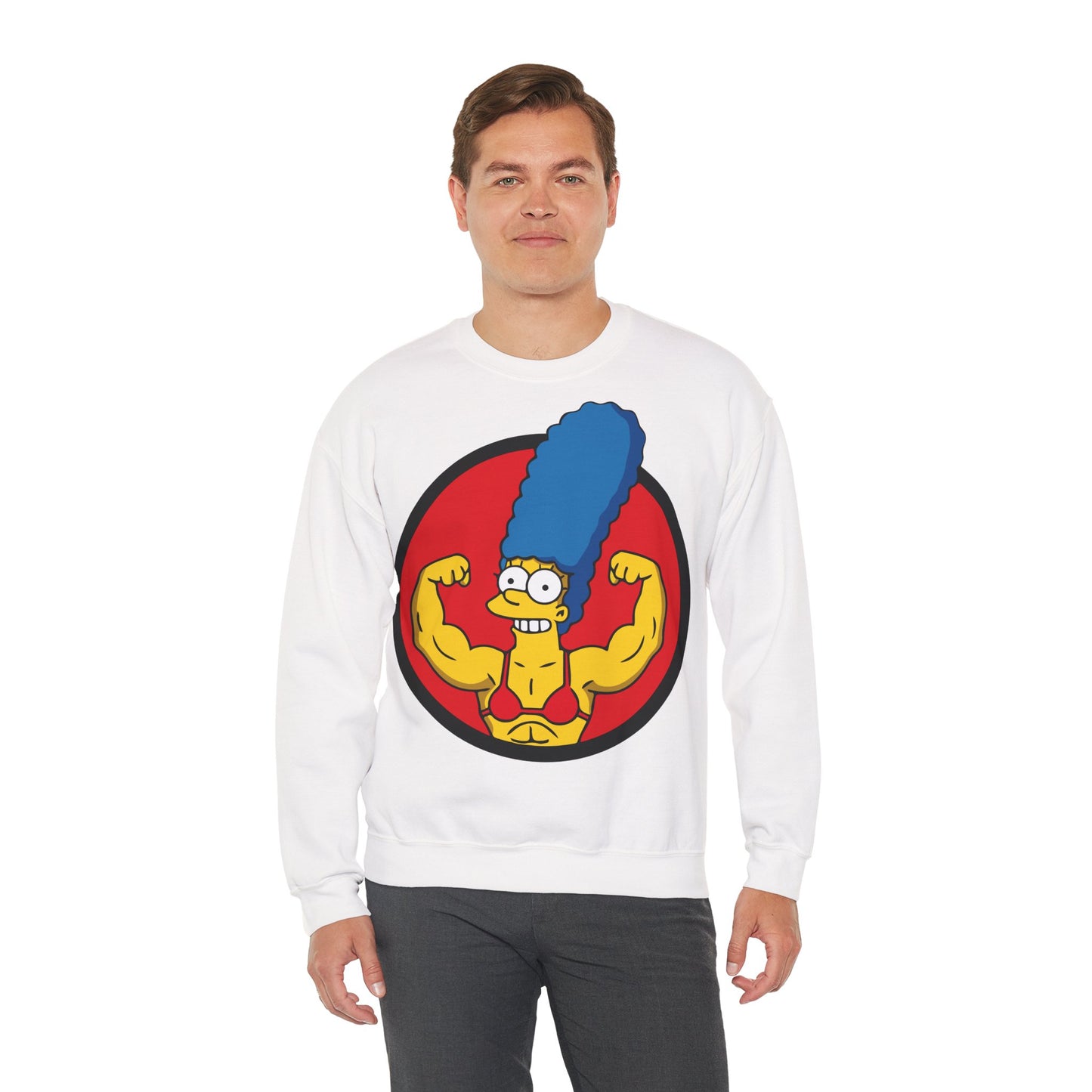 Marge Simpson Inspired Unisex Heavy Blend™ Crewneck Sweatshirt