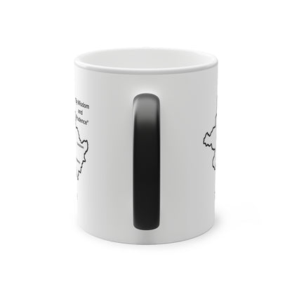 Tyrone Magic Mug: Color - Changing Coffee Cup with Artistic Map Design