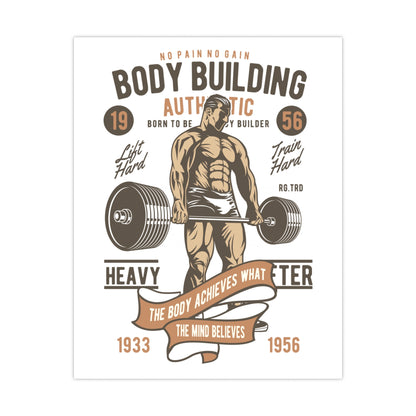 Vintage Bodybuilding Matte Posters