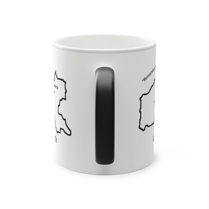 Limerick Magic Mug: Color - Changing Coffee Cup with Artistic Map Design