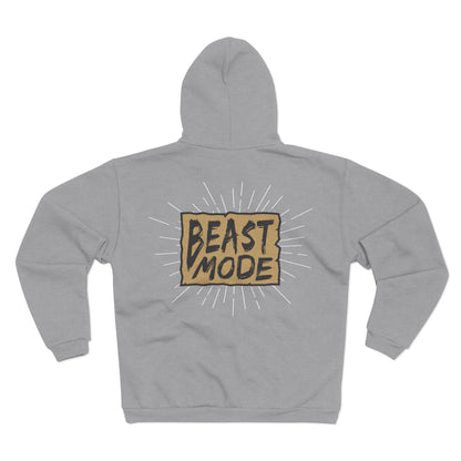 Beast Mode Unisex Hooded Zip Sweatshirt - Comfort & Style for Active Souls