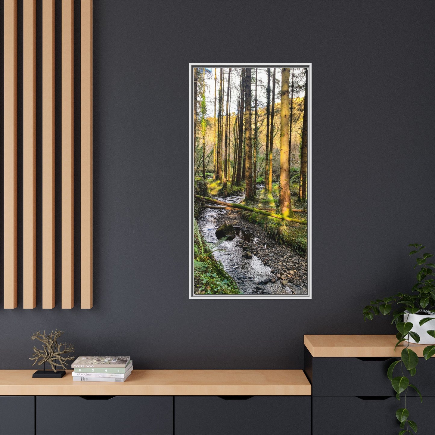 Glanageenty Forest Trail 2 Matte Canvas, Framed (Multi-color)