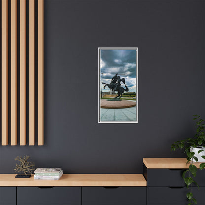 Kaunas Matte Canvas, Framed (Multi-color)