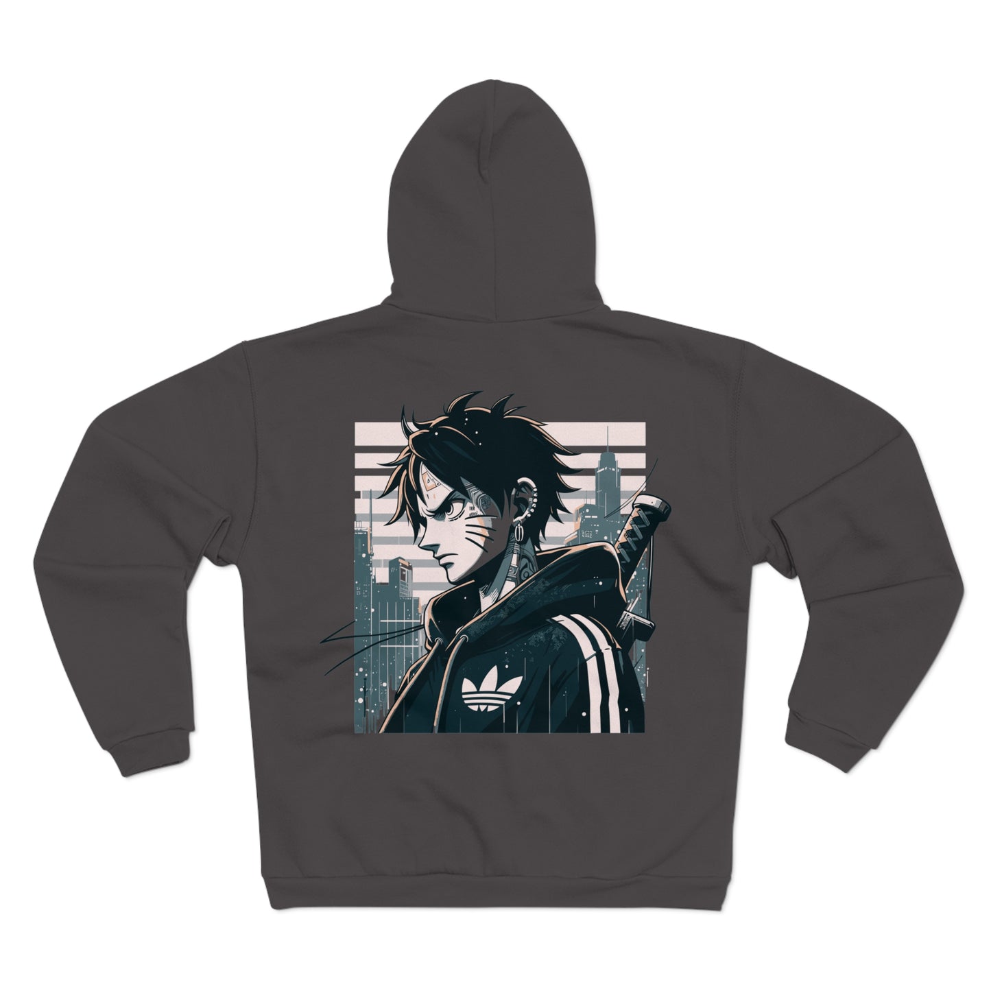 Warrior From The Future Unisex Hooded Zip Sweatshirt