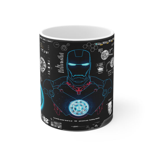 Iron Man Tech Coffee Mug - 11oz & 15oz - Perfect for Superhero Fans