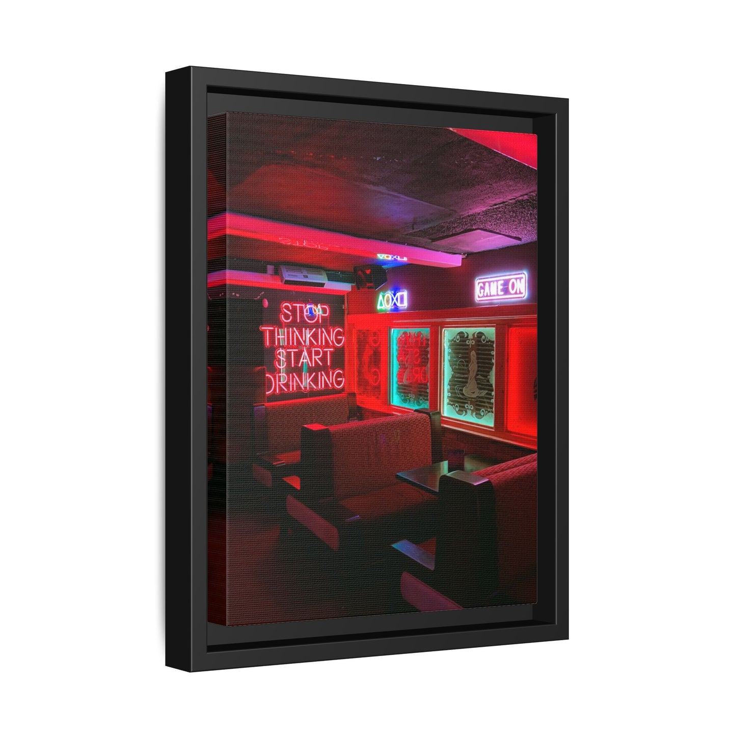 The Mermaids Night Club Matte Canvas, Framed (Multi-color)