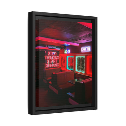 The Mermaids Night Club Matte Canvas, Framed (Multi-color)