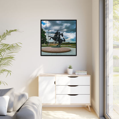 Kaunas Matte Canvas, Framed (Multi-color)