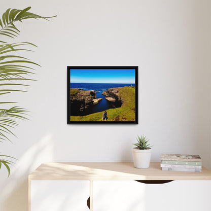 Cliffs Matte Canvas, Framed (Multi-color)