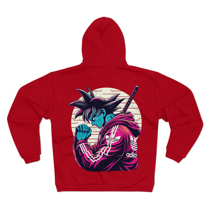 San Say Goku Unisex Hooded Zip Sweatshirt