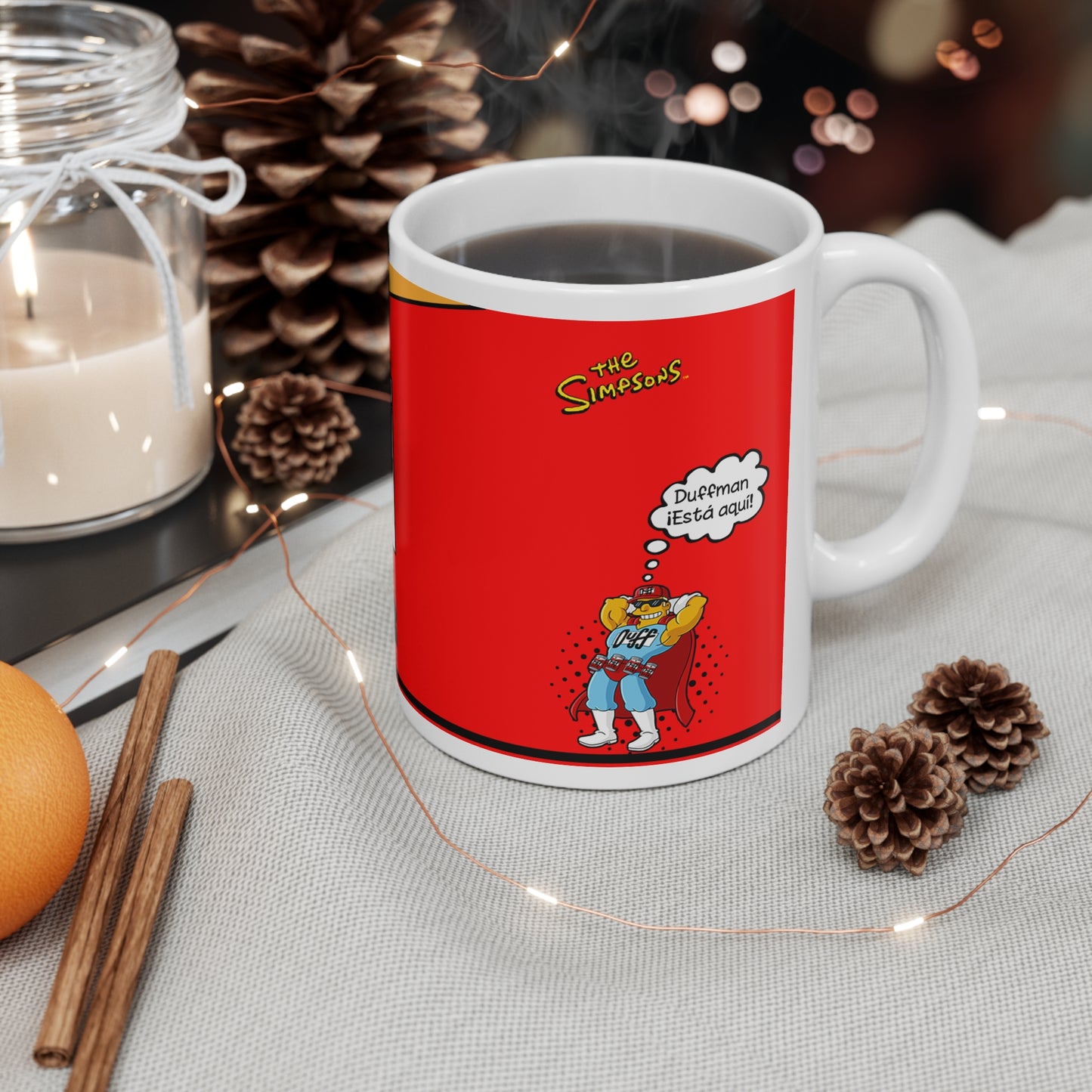 Duff Beer Ceramic Coffee Cups - Fun and Quirky 11oz & 15oz Mugs for Fans